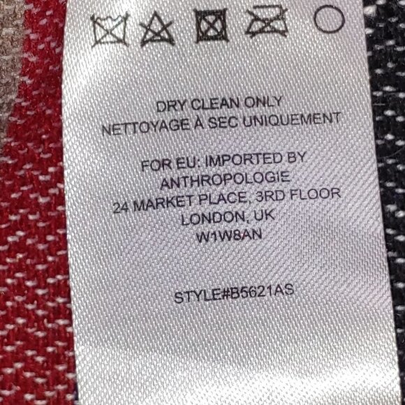 Anthropologie Tabitha Leona Aztec Wool Hooded Wrap Jacket Women's Size Small - Picture 7 of 8